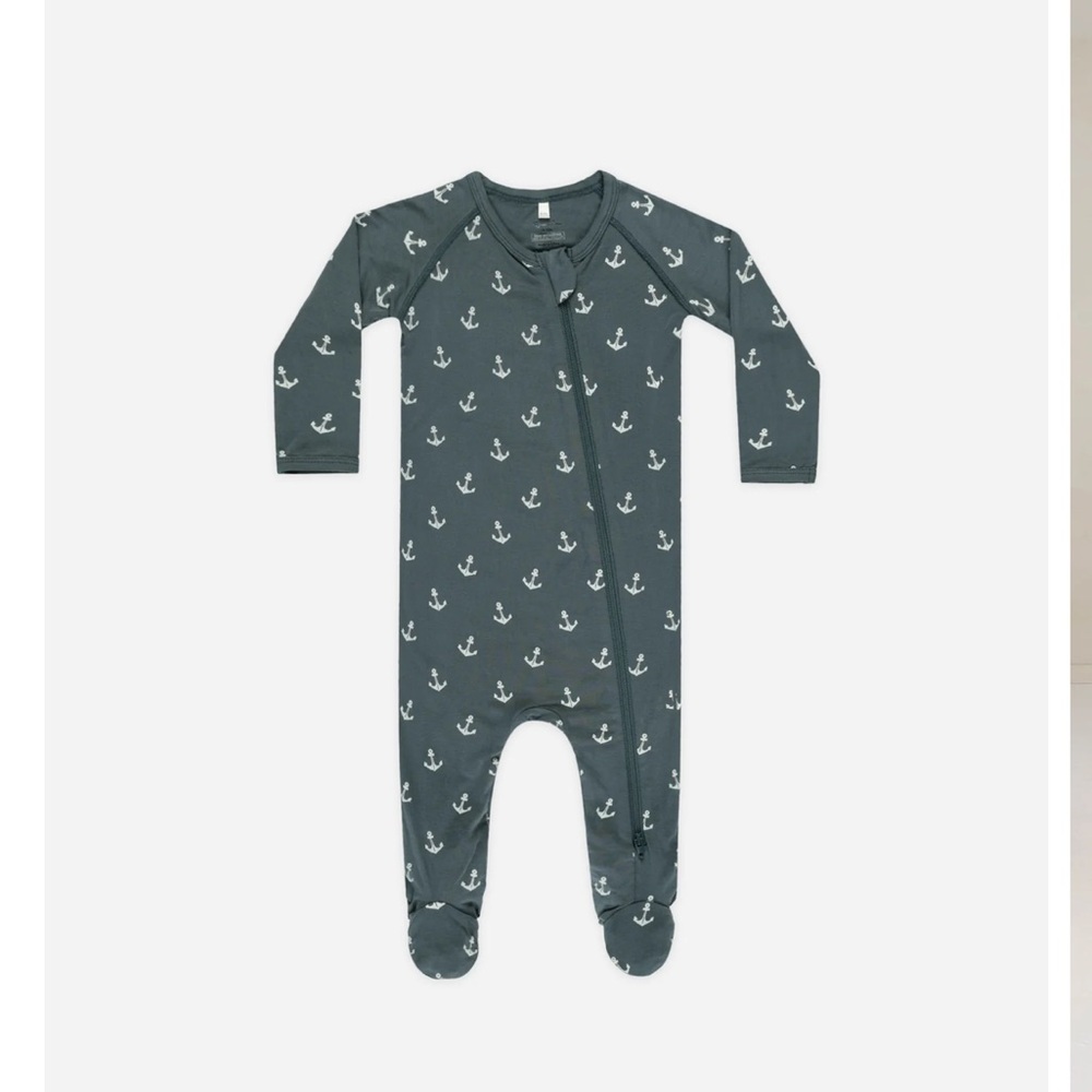 Rylee + Cru Anchor Print Kids Footie
